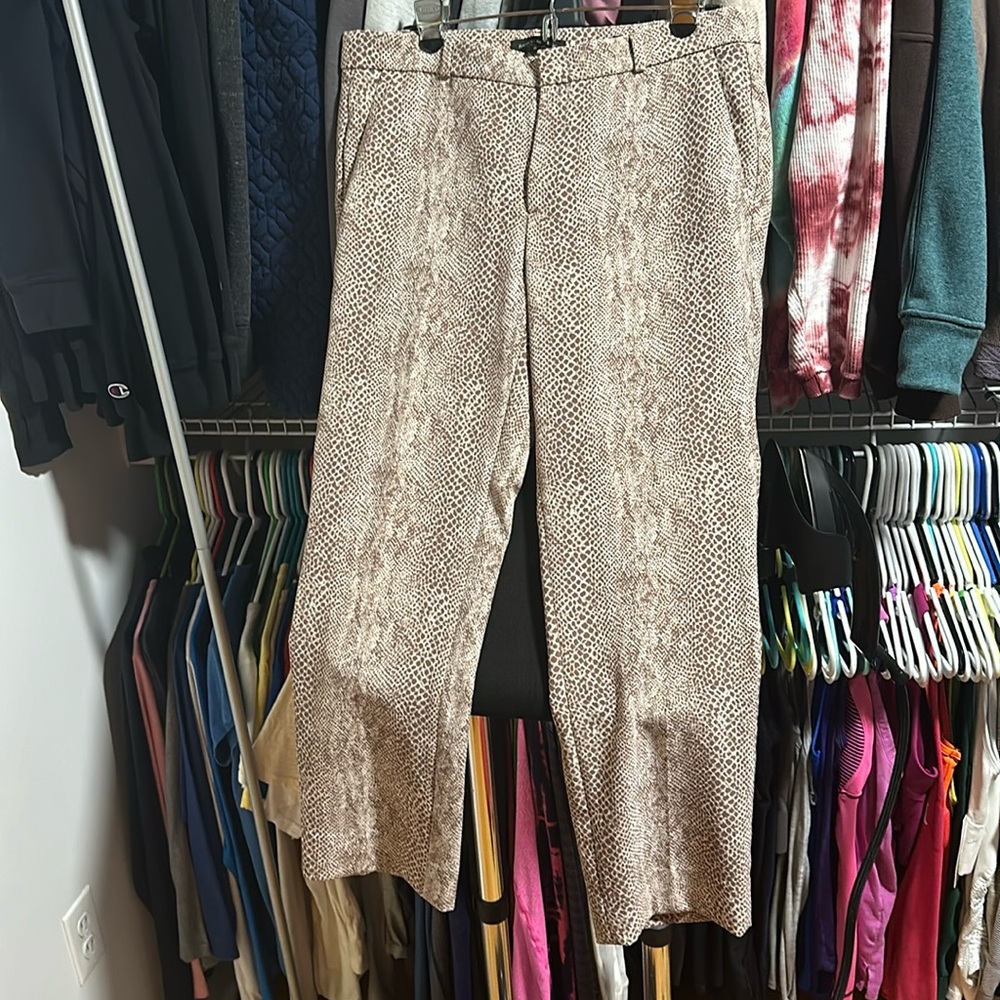 Banana Republic snakeskin print pants.  Size 8.  Good used condition